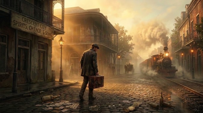 House of the Rising Sun Lyrics featured image of an old house in New Orleans symbolizing regret and temptation.