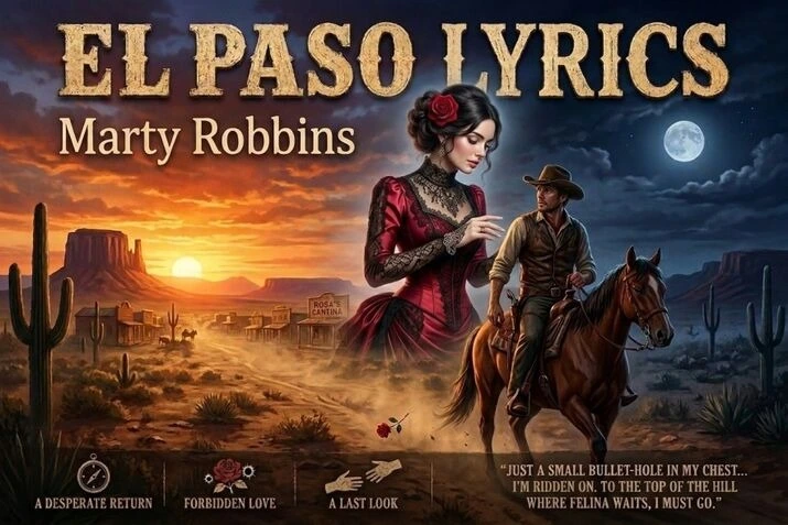 El Paso lyrics by Marty Robbins – compelling Western country story.